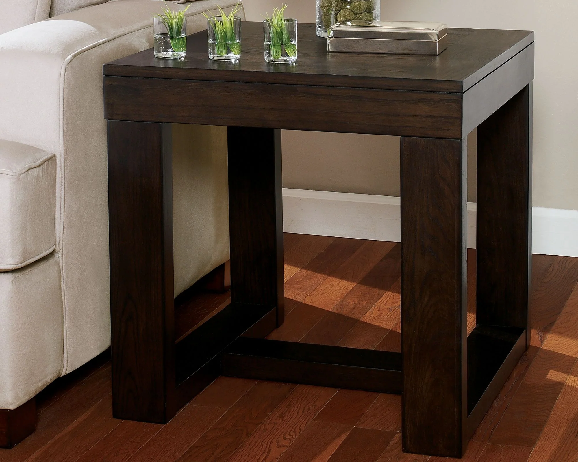 Watson - Square End Table - Dark Brown - Image 4
