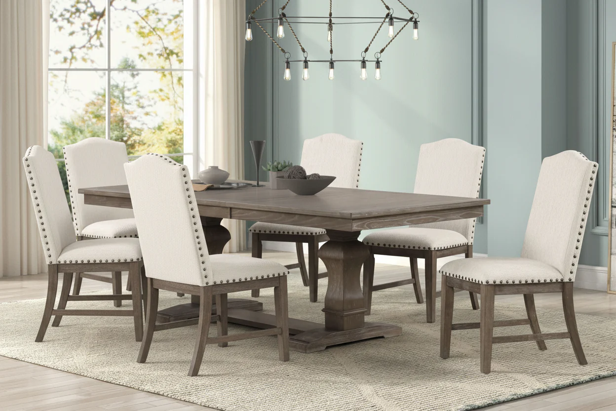 Weathered Wood 7 Pc Dining Set
