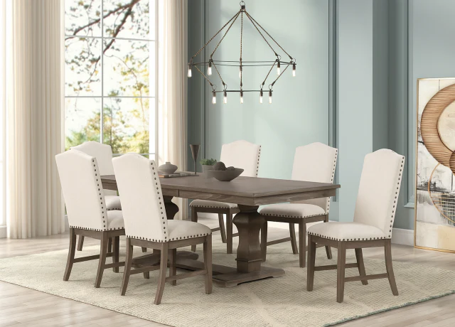 Weathered Wood 7 Pc Dining Set - Image 2