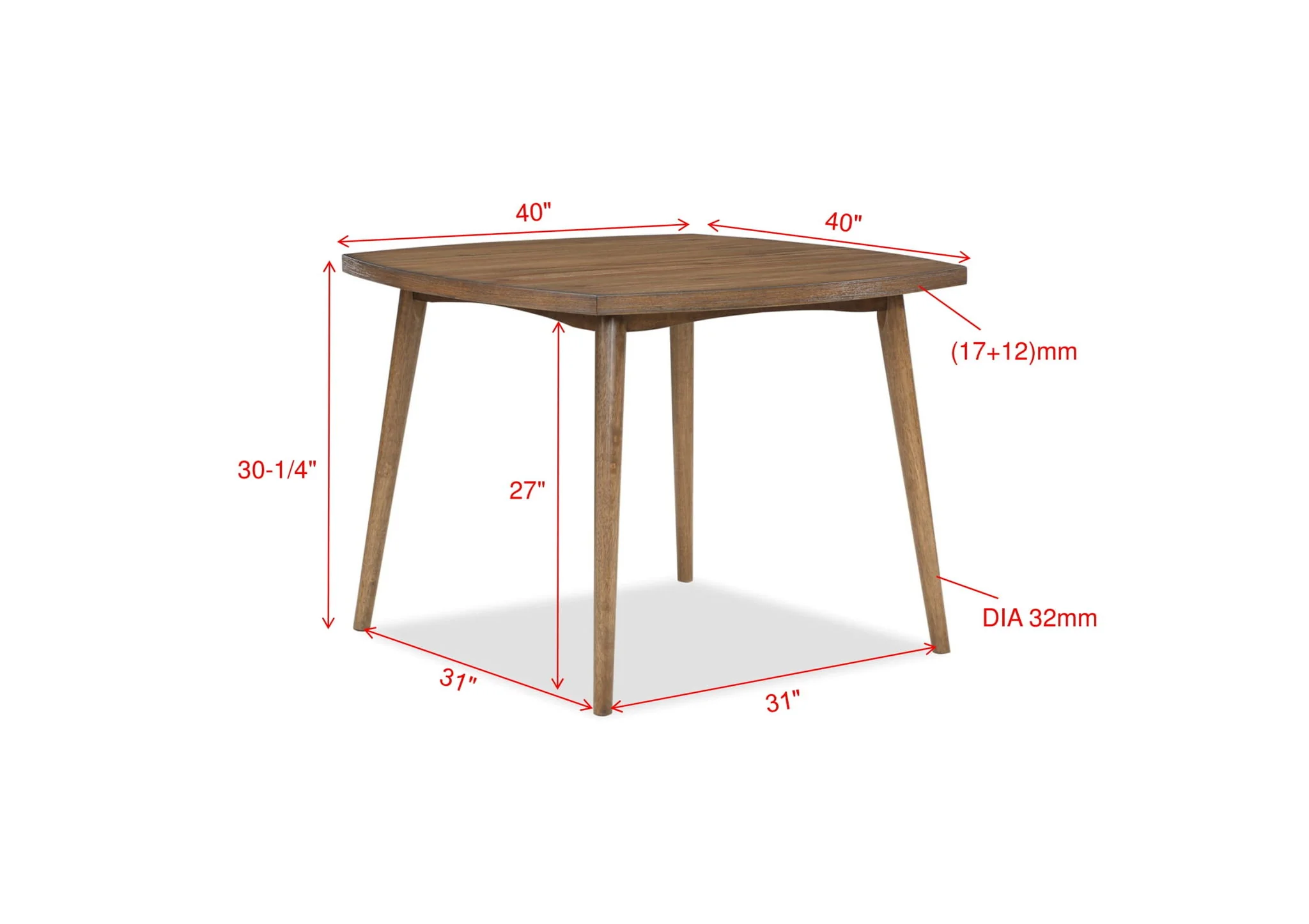 Weldon - 5 Piece Dining Room Set - Brown - Image 2