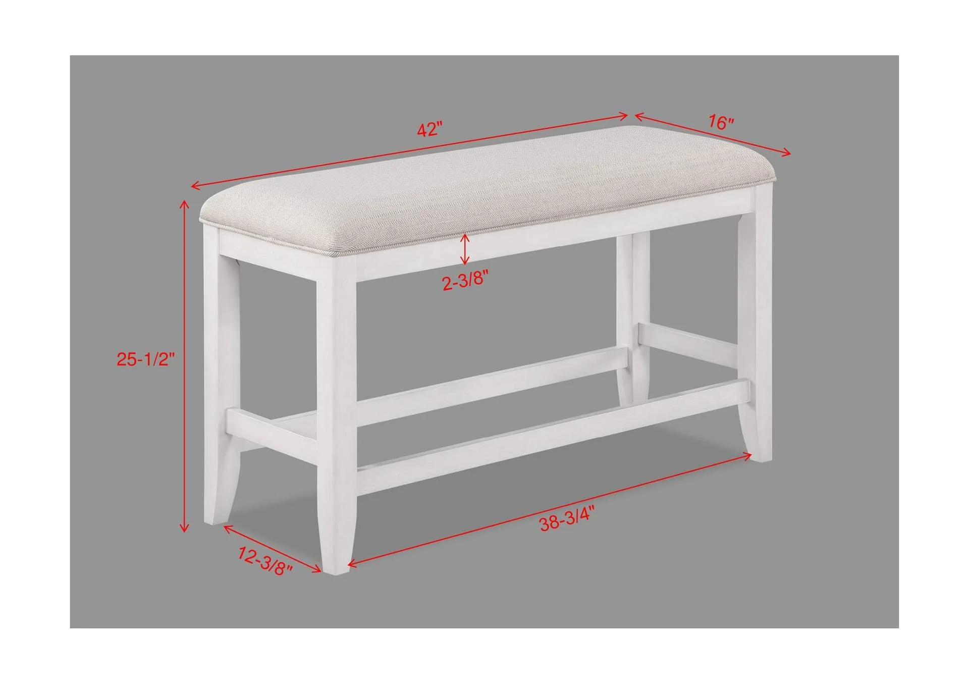 Wendy White Counter Height Dining Sets by Crown Mark - Image 7