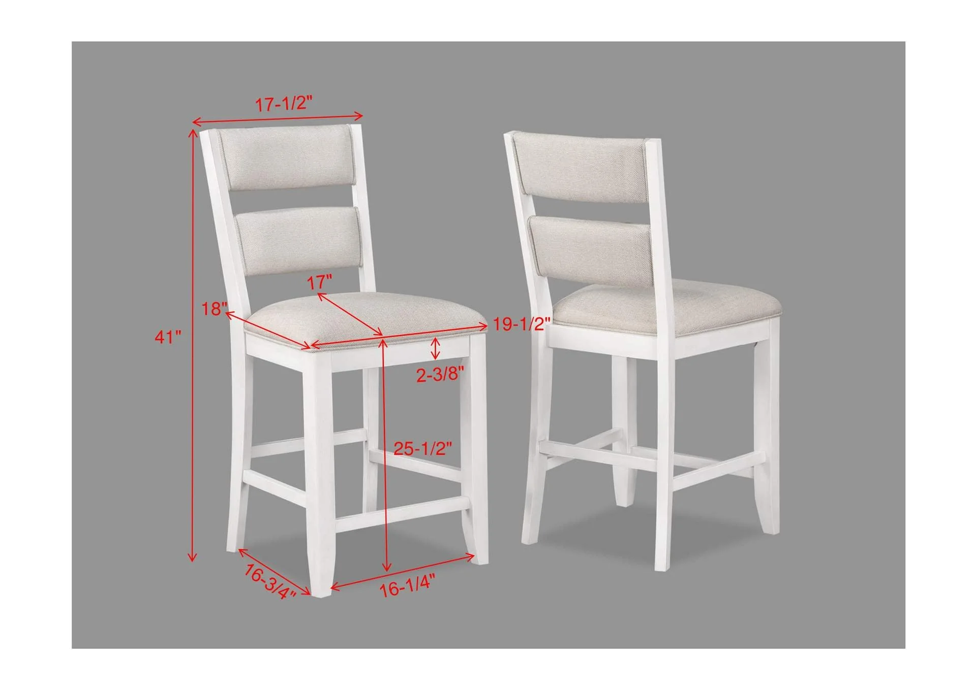 Wendy White Counter Height Dining Sets by Crown Mark - Image 8