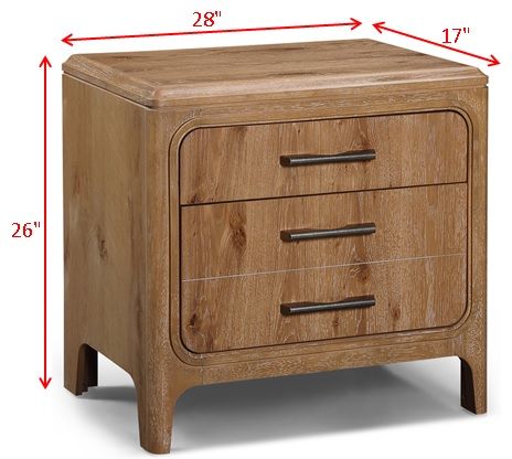 Westcott - Night Stand - Cerused Natural - Image 3