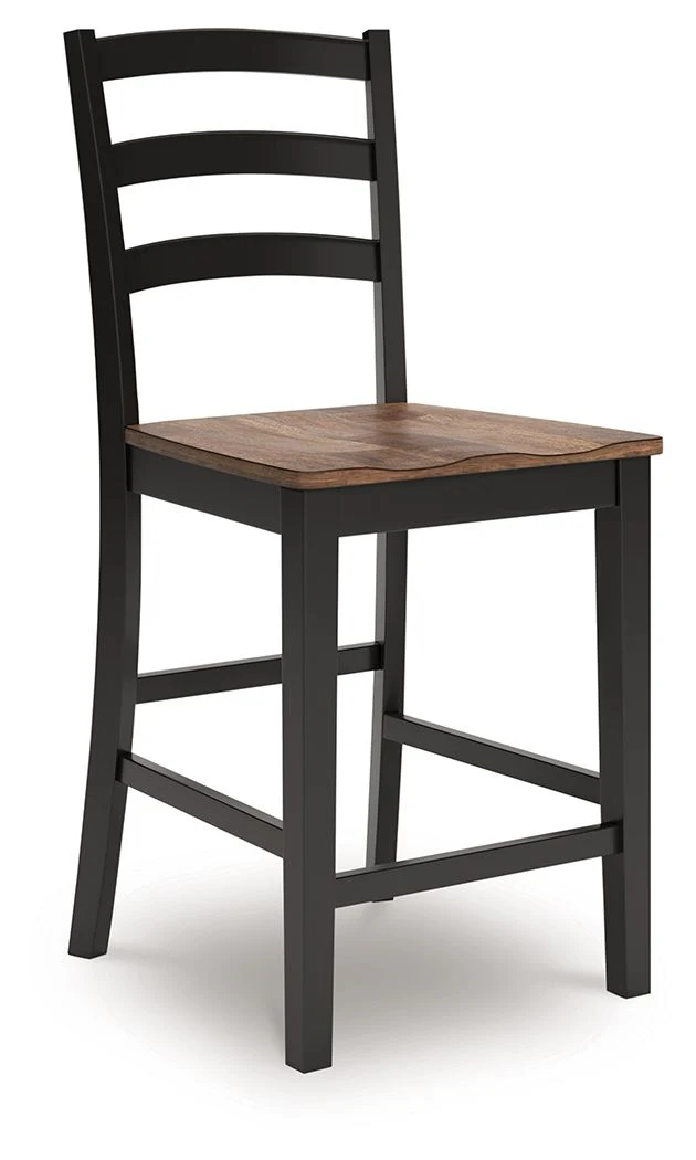 Wildenauer - Barstool (Set of 2) - Brown / Black - Image 3