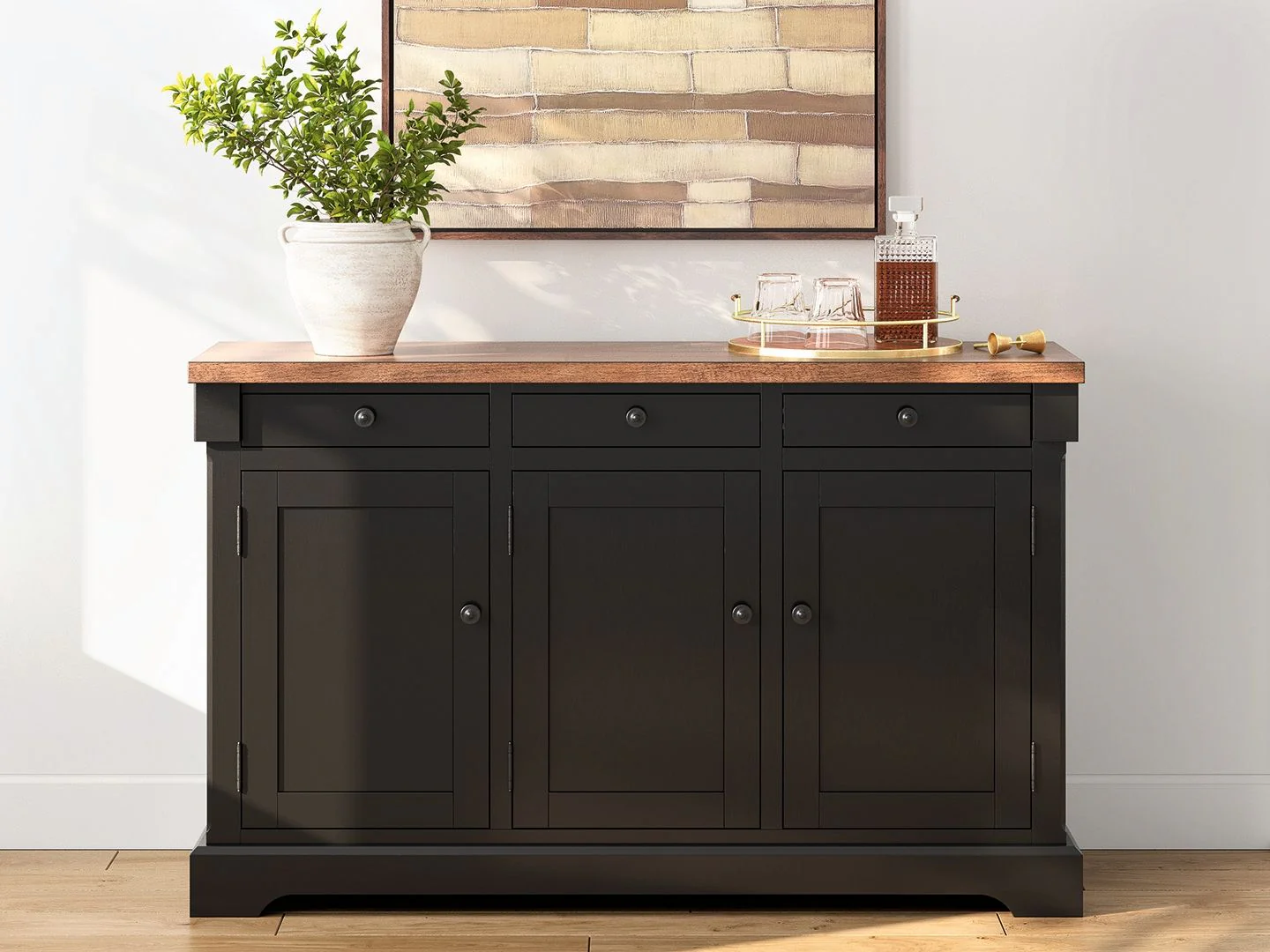 Wildenauer - Dining Room Buffet - Brown / Black - Image 3