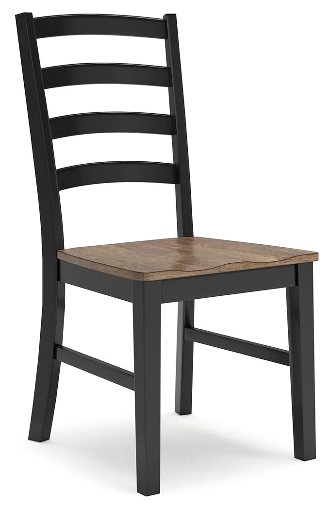 Wildenauer - Dining Room Side Chair (Set of 2) - Brown / Black - Image 3