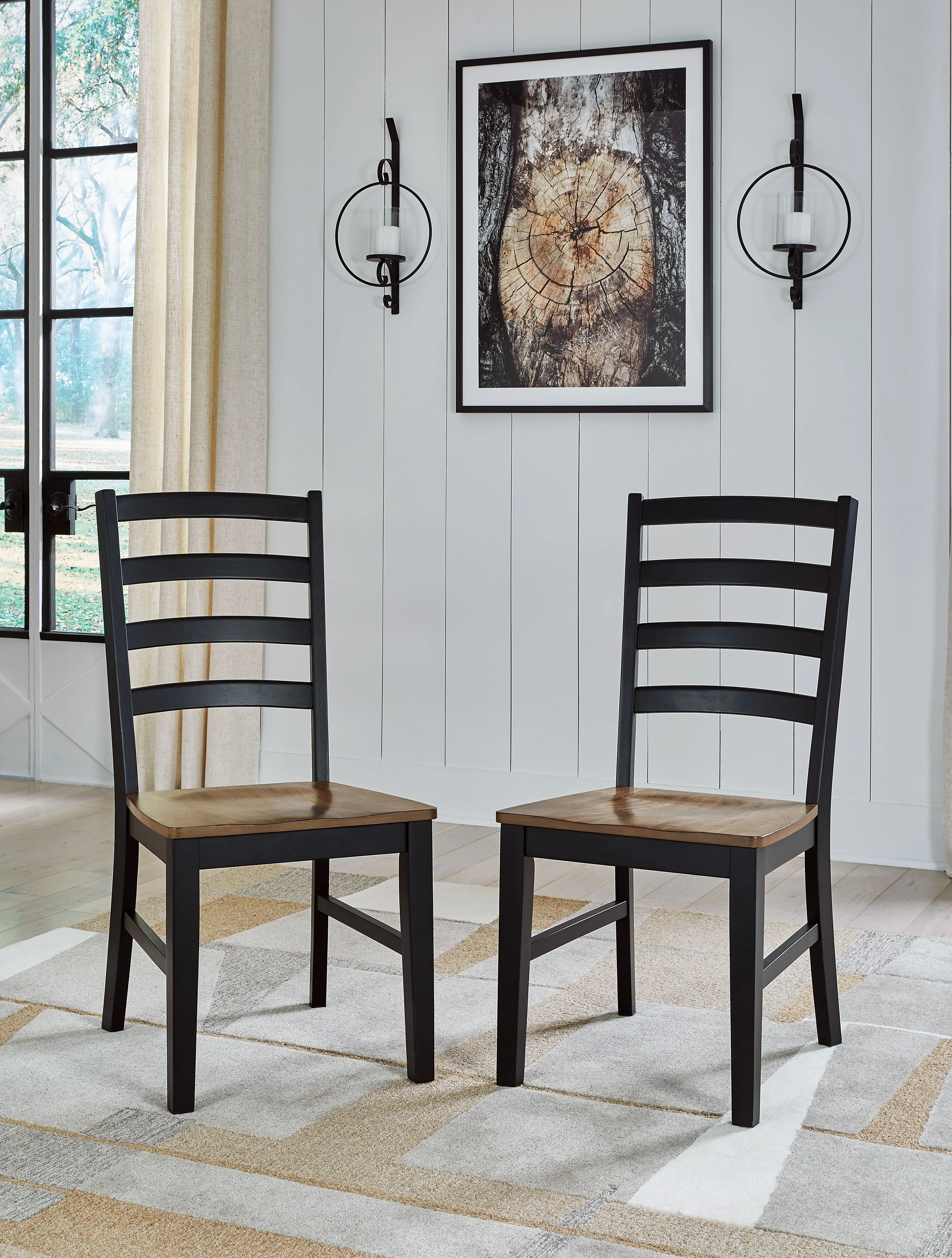 Wildenauer - Dining Room Side Chair (Set of 2) - Brown / Black - Image 4