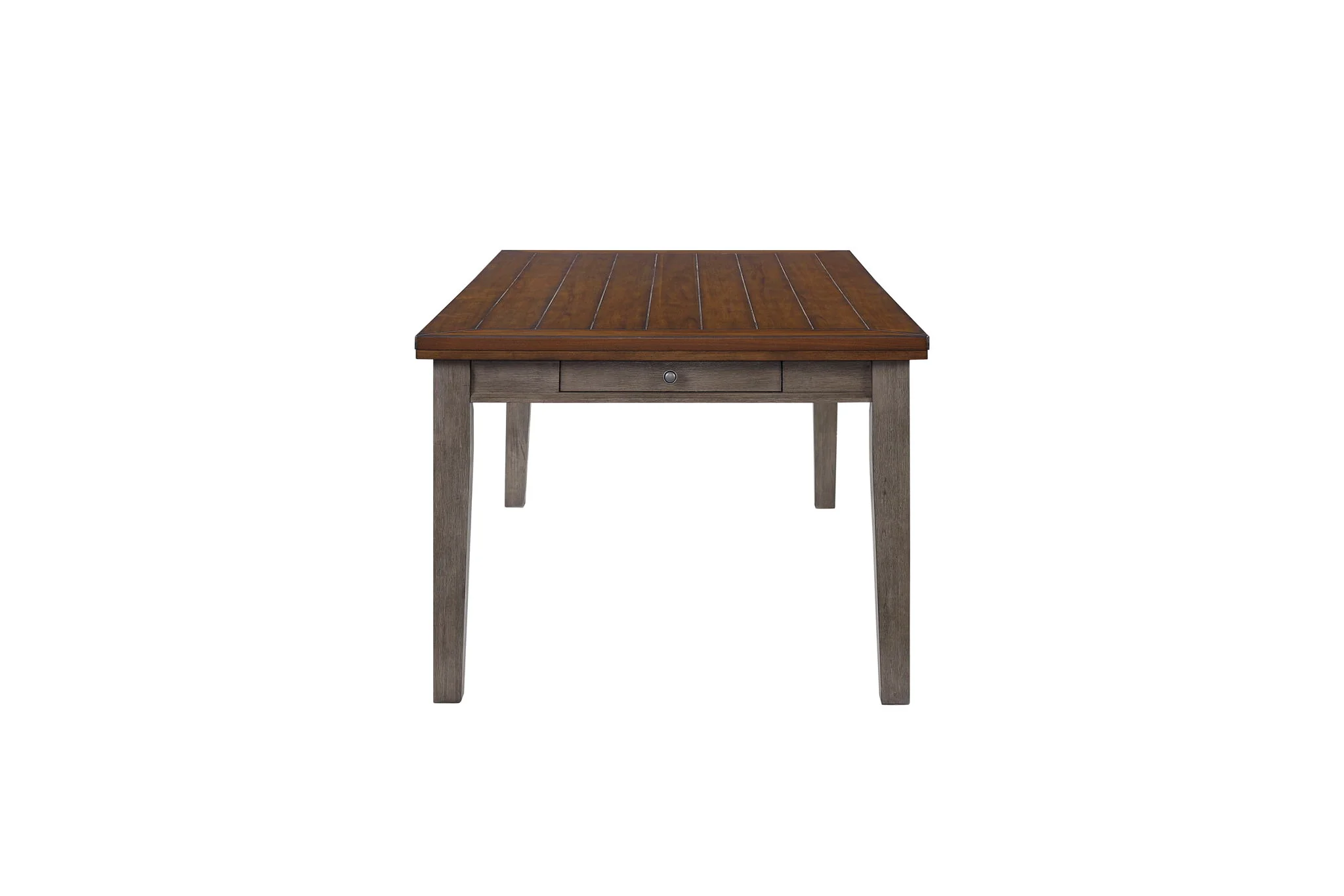 Will Dining - Table With 6 Drawers - Gray / Brown - Image 3