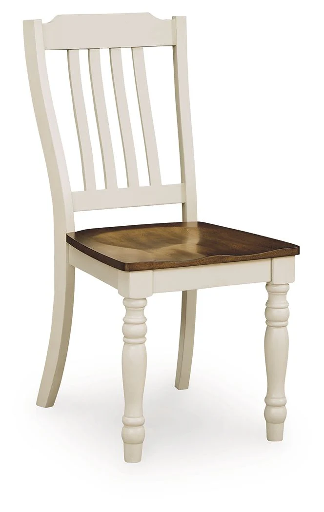 Wirloni - Dining Room Side Chair (Set of 2) - Antique White / Brown - Image 2