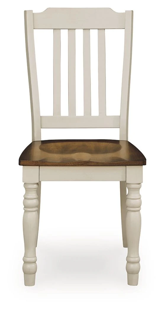 Wirloni - Dining Room Side Chair (Set of 2) - Antique White / Brown - Image 4